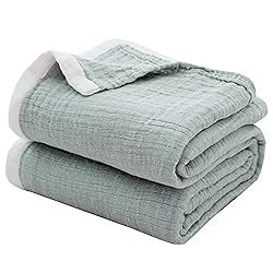 SE SOFTEXLY Cotton Muslin Blankets 4-Layer Linen