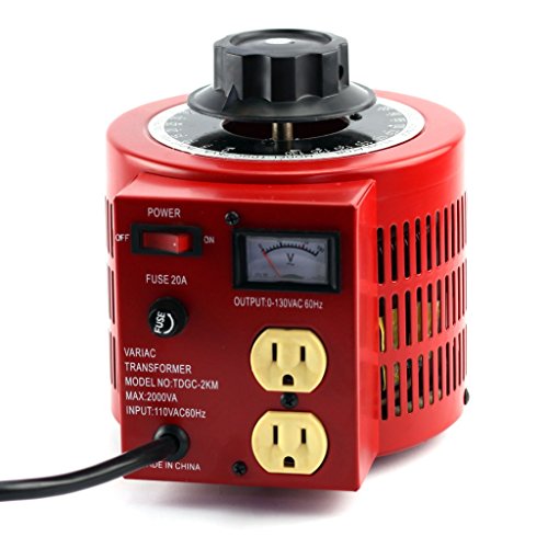 TDGC2KM 20 Amp Variac Variable Transformer, 2000va Max, 0130 V Output