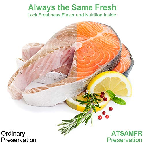 Atsamfr Vakuumierer Lebensmittelbeutel mit BPA-frei, robust, ideal für Vakuum-Aufbewahrung oder Sous-Vide-Kochen (100… – Bild 4