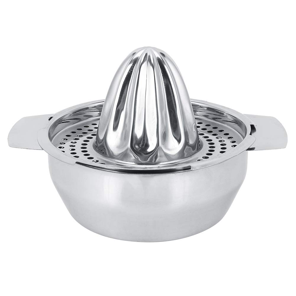 Manual Juicer Fruit Citrus Lemon Orange Squeezer Potato Press Stainless Steel Kitchen Tool with Container