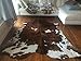 rodeo Genuine Cowhide Rug - Real Cow Hide Rug Large for Living Room & Bedroom - Western Rugs for a Natural Western Home Decor Ambiance - Rustic Cow Print Carpet Decor - 5x6 ft, Classic Tricolor