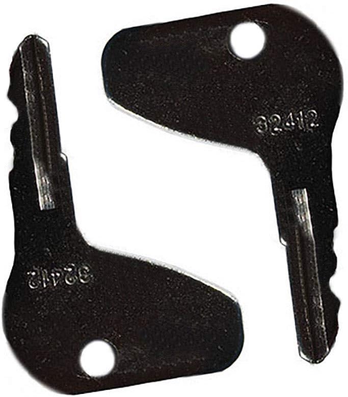 Keyman 2 Kubota L Series Heavy Construction Equipment & Tractor Ignition Keys fits Case Cub Cadet Kubota Mahindra Mitsubishi Satoh Part Number 32412