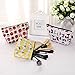 Sea Team 3pcs Waterproof Fabric Cosmetic Bags Portable Travel Toiletry Pouch Makeup Organizer Clutch Bag with Zipper