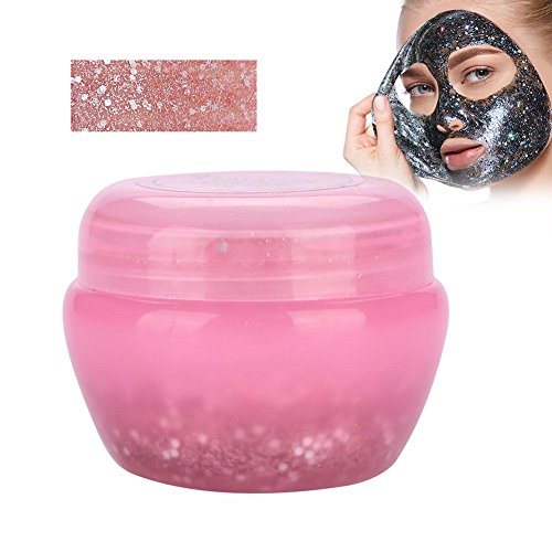 Face Mask, Starry Sky Glow Glitter Sequin Mask Peel off Moisturizing Mask Facial Skin Care(Pink)