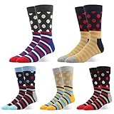 RioRiva Mens Formal Dress Socks Mid Calf 100% Cotton,US 7-13/EU 40-48,MSK68-4pack