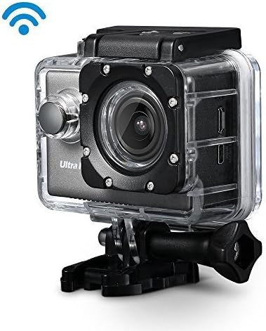 Primacc Action Camera,4k Waterproof Anti-Shaking Wifi Sports Camera, Camcoder 20MP with Sony Sensor,170 Wide Angle Lens,2 Inch HD Screen
