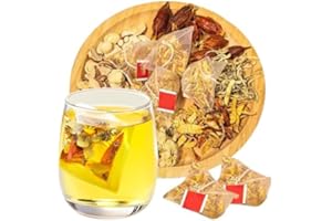 KUNBRY Chicory & Gardenia Herbal Tea,Supports Healthy Blood Sugar,30 Bag Dandelion Wolfberry Tea,Liver DetoxTea,NaturalBlend of 8 Herbal Ingredientss (1pc)