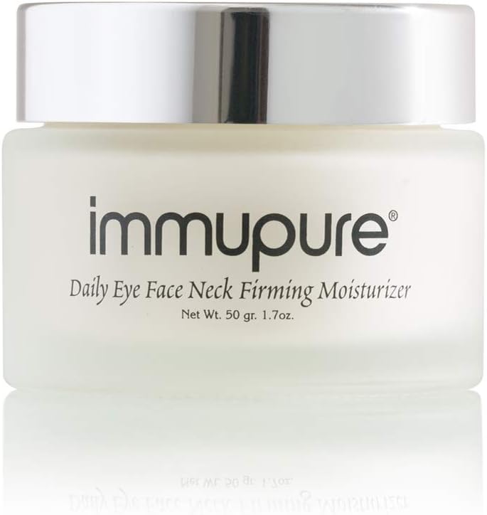 Immupure Daily Eye Face Neck Firming Moisturizer - With Colostrum. Firm Skin, Increased Elasticity, 400% Boost in Collagen & Elastin.