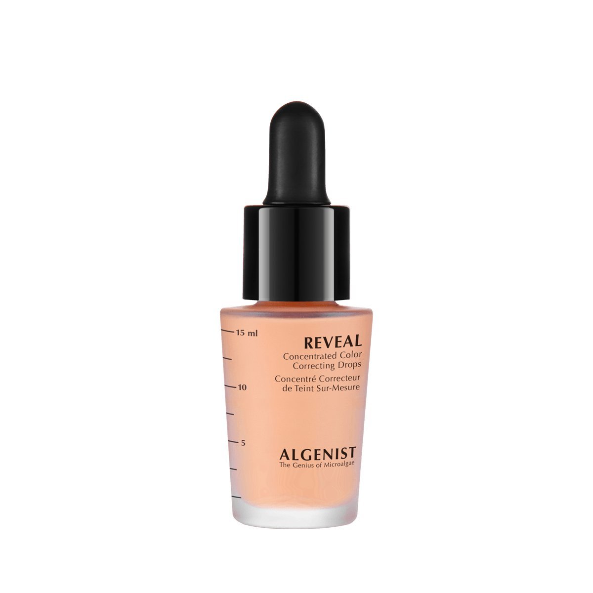 Algenist REVEAL Concentrated Color Correcting Drops, Apricot - Long-Wearing Serum to Help Correct Dark Circles & Dark Spots - Pre-Makeup Primer - Non-Comedogenic & Hypoallergenic (15ml / 0.5oz)