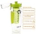 Fruit Infuser Water Bottle Large 32 oz - BPA Free, 2x Muslin Bags for Herbs and Spices, Quick Start Guide with Recipes for Fruit Infusing Water Bottle, Reusable, Eco Friendly, Clear and Leak Proof