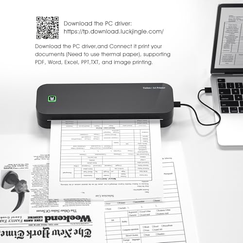 BIOMASER Tattoo Printer Wireless Tattoo Stencil Printer for Tattooing- Bluetooth Tattoo Transfer Stencil Machine Thermal Printer Copier with 10pcs Transfer Paper