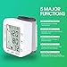 Hong S Blood Pressure Monitor Full Automatic Wrist Cuff BP Monitor Fast Reading Blood Pressure Meter with 180 Reading Memory