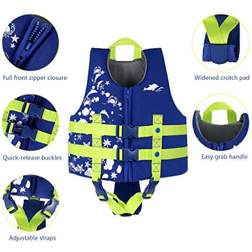 IvyH Kids Swimming Vest - Children Kids Float Jacket Vest Swimming Training Floating Swimsuit Buoyancy Swimwear Swimming Aid Vest