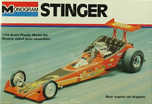 #2809 Monogram Stinger Rear Engine Rail Dragster 1/24 Scale Plastic Model Kit