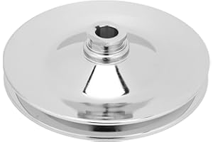 Power Steering Pump Pulley, 8948 Single Groove Metal Power Steering Pulley with Triple Chrome Finish for 1984 Pumps with 5/8i