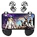 Fortnite PUBG Mobile Controller - Mobile Game Controller, Cellphone Game Trigger, Battle Royale L1R1 Sensitive Shoot and Aim Gift for Kids (4 Triggers+2 Grips)
