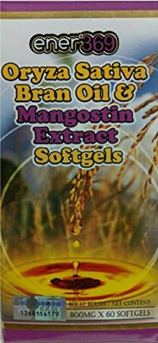 Ener369 Oryza Sativa Bran Oil and Mangosteen Extract Softgels