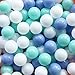 Ball Pit Balls for Kids, 200 pcs 2.15 Inches Small Size Thicken Soft Plastic Crush Proof Ball Pit Balls BPA Phthalate Free Baby Toddler Toy Ball with 3 Color White Blue and Green