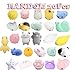 Birthday Party Favors Pack for Kids - 20 Pcs Mochi Squishies Bulk Toy Assortment for Goodie Bags Fillers Pinata Prizes Classroom Rewards Carnival Stuffers Easter Egg