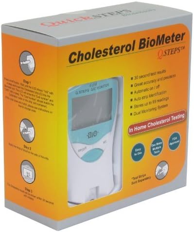 Q. Steps Cholesterol BioMeter Glucose Monitoring System by Cholesterol Chek