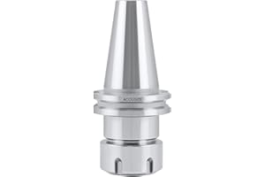 Accusize Industrial Tools Cat40 V-Flange Collet Chuck for Er32 Collets, Cat40 Draw Bar Thread 5/8-11 inch, Projection Length 