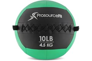 ProsourceFit Soft Medicine Balls, Wall Balls and Full Body Dynamic Exercises, Gray 25 LB