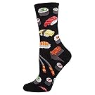 Socksmith Ladies Sushi Novelty Sock, Black (Sock size 9-11 fits Shoe size 5-10-5)