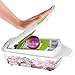 Vegetable Chopper Dicer Slicer Cutter Manual/Vegetable Grater with 11 Interchangeable Blades - LOVKITCHEN Multi-functional Adjustable Vegetable & Fruit Chopper Dicer with Storage Container