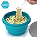 LAOPAO Collapsible Silicone Bowl with Lid 500ML 1000ML for Outdoor Camping, Travel, Hiking and Indoor Home Kitchen, Office, School Student, Food-Grade, Space-Saving…