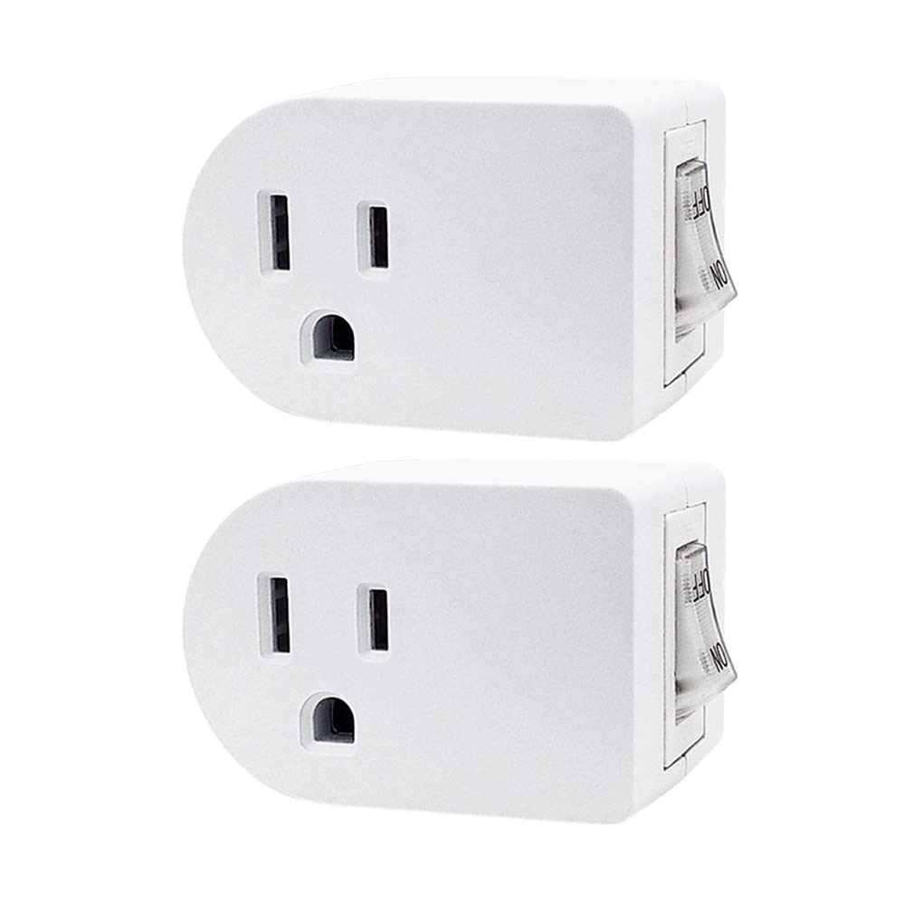 Wall Plug Outlet On Off Power Switch Tap Adapter 2 Pack Socket Electrical Indoor eBay