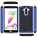 LG G Stylo Case, LK Drop Protection Shock-Absorption Impact Resistant Hybrid Dual Layer Armor Defender Protective Case Cover for LG G Stylo (Blue)