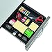 Post-it 3M C-71 3M Adjustable Desk Drawer Organizer Tray W/4 Post-It Dispensers, Plastic, BLK (C71)