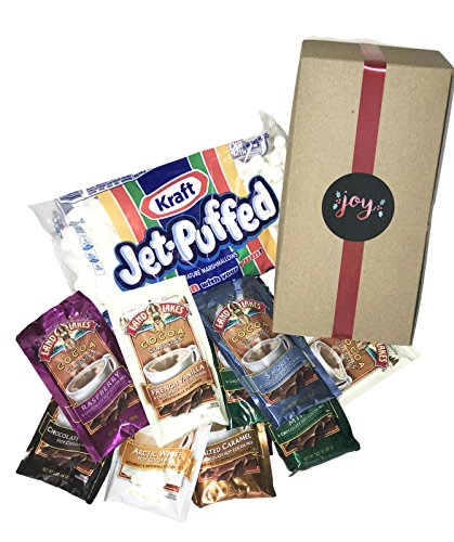 Land O Lakes Cocoa Classics Hot Chocolate Variety Pack: 14-packets Plus Marshmallows in Gift Box (15 Items Total)