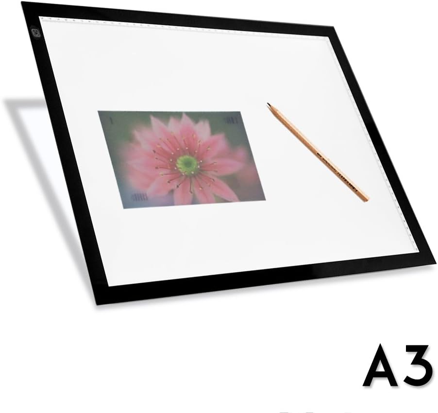 A3 LED Light Box Pad Ultra Slim Brightness Adjustable Art Craft Drawing Tracing Tattoo Board Lightbox