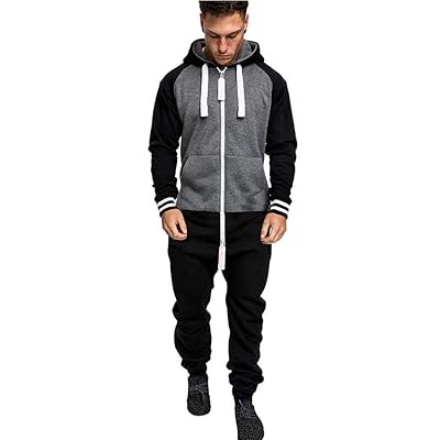 Men's Fashion Onesie Jumpsuit one Piece Non Footed Adult Novelty Hooded Pajamas Playsuit