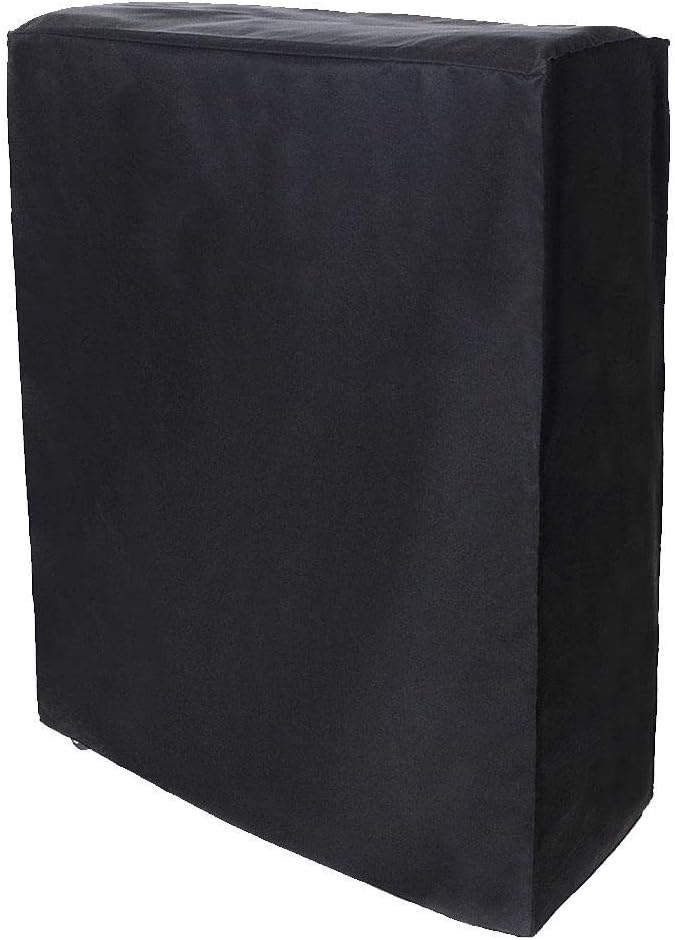 Mumusuki Folding Bed Blanket Black Portable Folding Bed Blanket Furniture Dustproof Protective Cover for Indoor and Outdoor Use (85 x 33 x 107 cm)