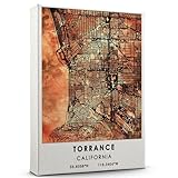 Torrance Map Poster, California Map Art Poster, Map