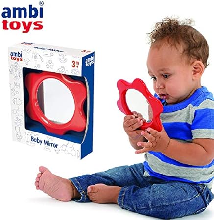 Amazon Bornelund ボーネルンド アンビ トーイ ベビーミラー 赤ちゃん 安全 鏡 赤ちゃん 幼児のおもちゃ おもちゃ