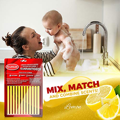 5 Drain+Cleaner+Sticks+Sani+Disposal