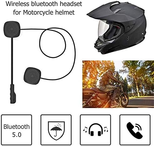 Wireless Bluetooth Headphone,Safe Riding Earphone for Motorcycle Helme, Release Hands Long Standby Stylish Design Bluetooth Headset, 5.0 Stereo Universal Headphone Long Working Time Bluetooth Headset