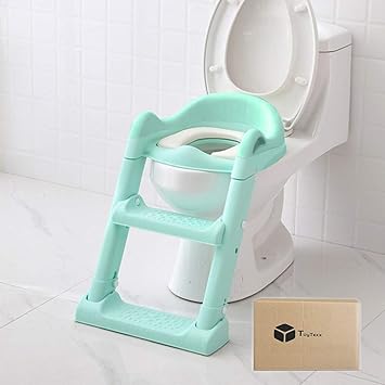 Toytexx Abattant Wc Reglable Pour Bebe Avec Marchepied Et Echelle Pour Garcons Et Filles Vert 58 Amazon Ca Bebe Et Puericulture