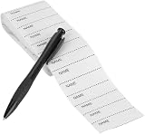 Akozon 200Pcs Custom Name Labels White Woven for Clothing Durable Sew-On view 9