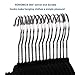 SONGMICS Hangers 50 Pack, Velvet Cascade Hangers, Non Slip, 0.18 lb per Hanger, Durable, 0.2 Inch Thickness Space Saving, 360° Rotating Hooks, Black UCRF50B