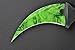 FadeCase Karambit Classic - Emerald - Real CSGO Knife Skin Counter Strike Global Offensive Full Tang Fixed Blade