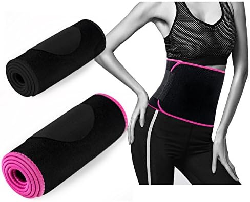 Waist Trimmer Weight Loss Ab Belt for Men &amp; Women Workout Neoprene Waist Trimmer Sweat Enhancer Exercise Adjustable Wrap for Sports, Yoga, Fitness, Running Abdominal Muscle &amp; Back Support
