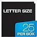 Oxford Twin-Pocket Folders, Textured Paper, Letter Size, Black, Holds 100 Sheets, Box of 25 (57506EE), 8-1/2 x 11
