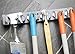 Juvale Mop and Broom Holder, Garden Tool Organizer (5 Ball Slots, 6 Hooks)