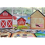 My Little Farm Interactive 3D Felt Playhouse for Early Language and Vocabulary Development, 8 Colorful Rooms with 32 Matching Felt Pieces