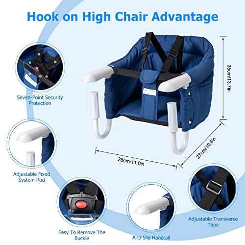 High Chair Portable Hook-On Foldable Baby Seat For Tables (Fits