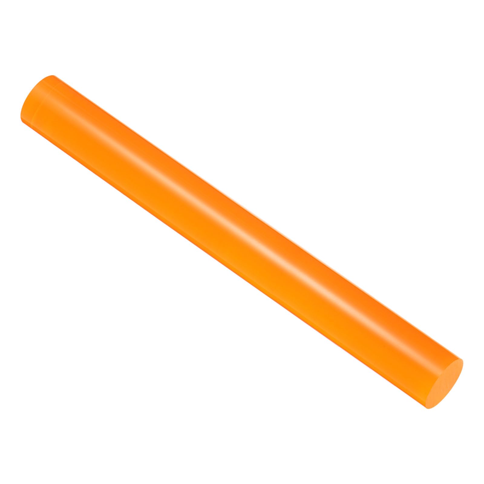 CoCud Acrylic Clay Roller, 9 Inch Length 1 Inch Dia., Acrylic Non-Stick Rolling Pin Roller Orange - (Applications: for Shaping Sculpting)